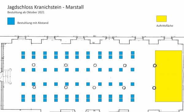 Bestuhlung Jagdschloss Kranichstein 2021